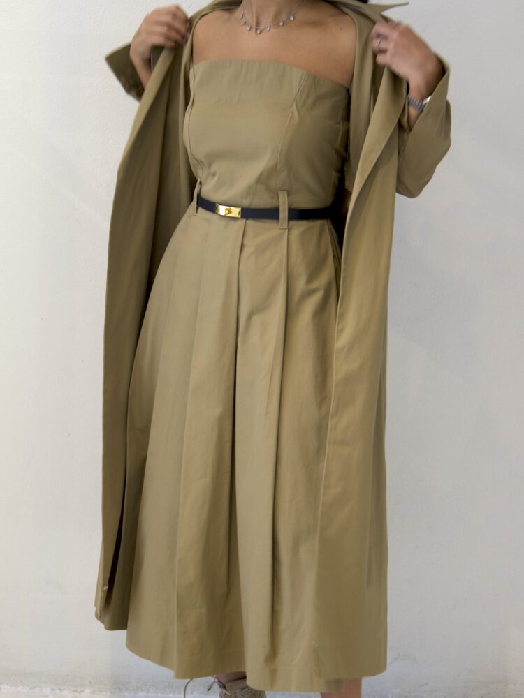 beige dress and coat - ratakw.com